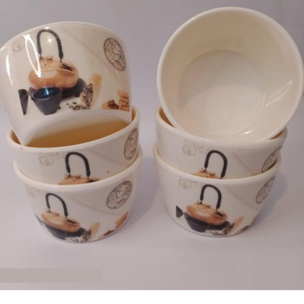 Round Shaped Melamine Bowl Set, Pack Of 6