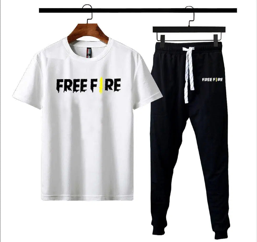 Men's Printed Polyester Track Suit - 2 Pcs Set