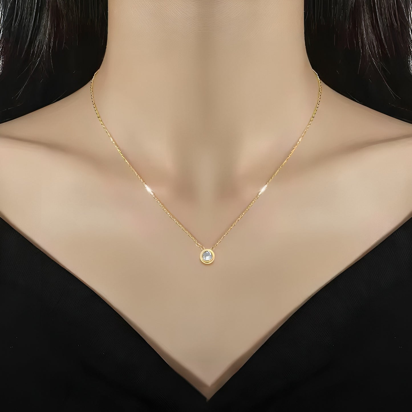 Beaded Design Gold Plated Artificial Stones Pendant