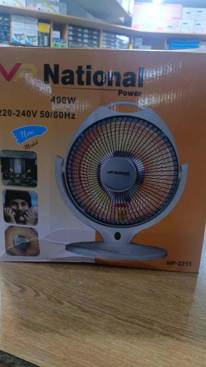 Efficient 400W Electric Heater with Overheating Protection - 1 Pc