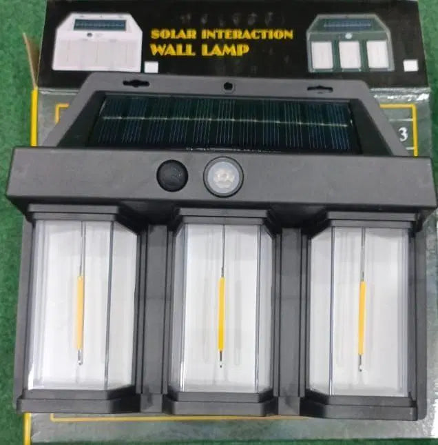 Rechargeable Motion Sensor Solar Wall Lamp - 3 Watts, 1 Pcs