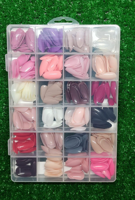 576 Pcs Endless Creativity Multicolor Fake Nails for Ultimate Nail Art