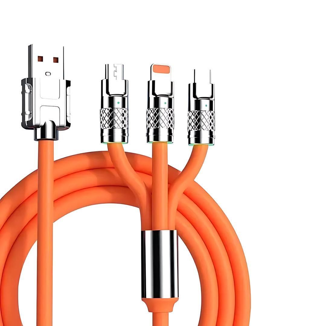 3 in 1 Lightning Cable - 5000mAh Power Bank, Pack of 1