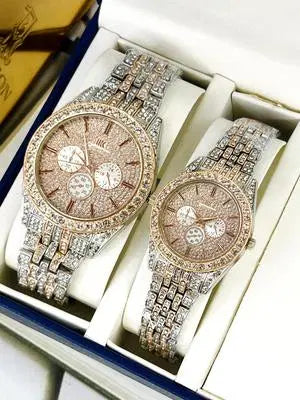 Stylish Unisex Rose Gold Analogue Watch - 1 Pc, Quartz Movement, Water Resistant