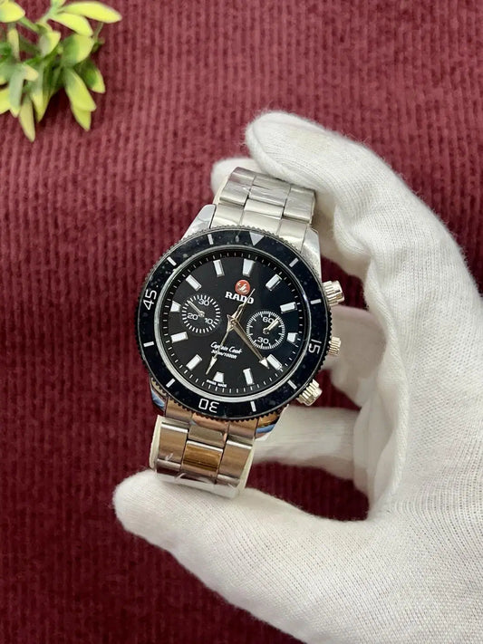 Men's Chronograph Watch with Stainless Steel Chain Strap - 1 Pc